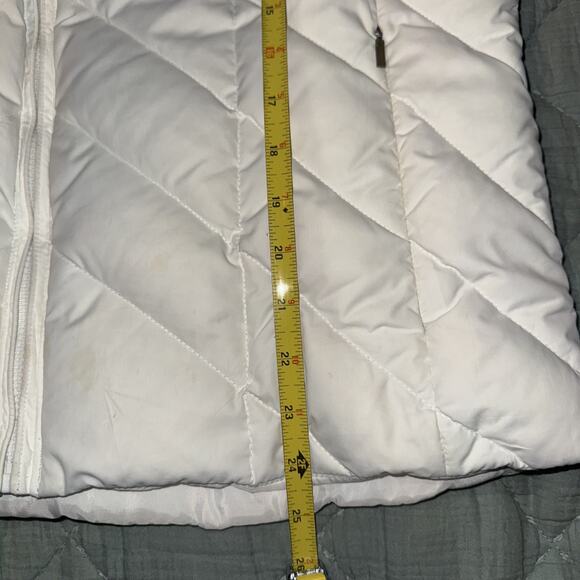 Columbia Women’s Down Puffer Vest Ivory Size L Vertex Pockets - Picture 10 of 10